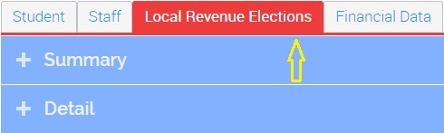 image showing the tab for local revenue elections